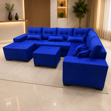 Carregar imagem no visualizador da galeria, Sofá de Canto com Chaise 1,40 x 3,00 x 2,20 m