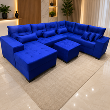 Carregar imagem no visualizador da galeria, Sofá de Canto com Chaise 1,40 x 3,00 x 2,20 m