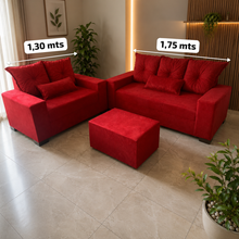 Carregar imagem no visualizador da galeria, Conjunto de Sofás 2 e 3 Lugares – 1,30 m e 1,75 m
