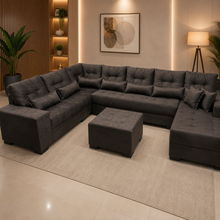Carregar imagem no visualizador da galeria, Sofá de Canto com Chaise 2,20 x 3,50 x 1,50 m