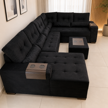 Carregar imagem no visualizador da galeria, Sofá de Canto com Chaise 2,00 x 3,00 x 1,40 m