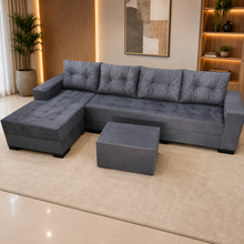 Carregar imagem no visualizador da galeria, Sofá com Chaise 3,00 x 1,60 m
