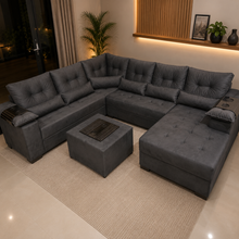 Carregar imagem no visualizador da galeria, Sofá de Canto com Chaise 2,20 x 3,00 x 1,40 m

