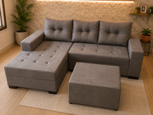 Carregar imagem no visualizador da galeria, Sofá com Chaise 1,30 x 2,00 m
