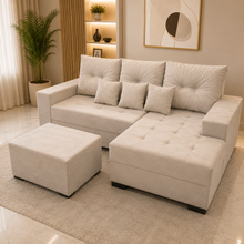 Carregar imagem no visualizador da galeria, Sofá com Chaise 1,30 x 2,00 m
