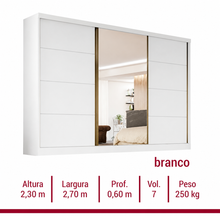 Carregar imagem no visualizador da galeria, ROUPEIRO BERGAMO 3PTS E 3 e 1 ESPELHO
