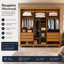 Carregar imagem no visualizador da galeria, Roupeiro Montreal 2.70m
