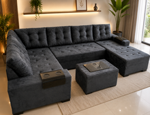 Carregar imagem no visualizador da galeria, Sofá de Canto com Chaise 1,80 x 3,00 x 1,50 m
