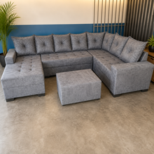 Carregar imagem no visualizador da galeria, Sofá de Canto com Chaise 1,90 x 3,00 x 1,40 m
