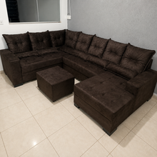 Carregar imagem no visualizador da galeria, Sofá de Canto com Chaise 2,20 x 3,30 x 1,50 m
